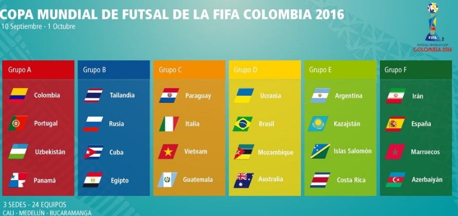 España se medirá a Irán, Marruecos y Azerbaiyán en el Mundial de Fútbol Sala España se medirá a Irán, Marruecos y Azerbaiyán en el Mundial de Fútbol Sala