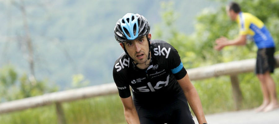 Mikel Nieve, durante la etapa del Giro de Italia Mikel Nieve, durante la etapa del Giro de Italia