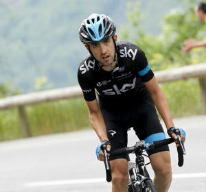 Mikel Nieve, durante la etapa del Giro de Italia Mikel Nieve, durante la etapa del Giro de Italia