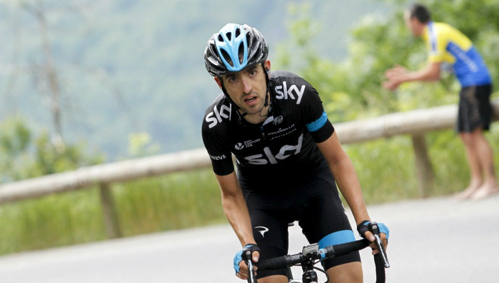 Mikel Nieve, durante la etapa del Giro de Italia