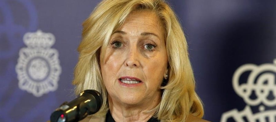 La delegada del Gobierno en Madrid, Concepción Dancausa, durante una rueda de prensa La delegada del Gobierno en Madrid, Concepción Dancausa, durante una rueda de prensa