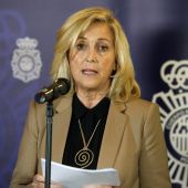 La delegada del Gobierno en Madrid, Concepción Dancausa, durante una rueda de prensa
