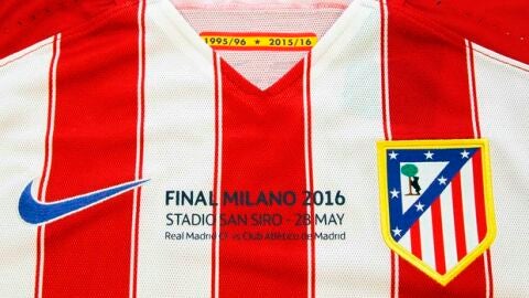 La camiseta del Atl&eacute;tico para la final