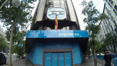 Imagen de archivo de la sede del PP Imagen de archivo de la sede del PP