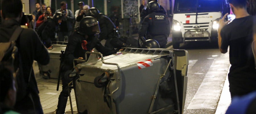 Nueva noche de disturbios en Gràcia Nueva noche de disturbios en Gràcia