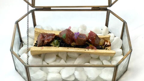 Plato ganador de la Liga de Cocina Euroanchoas