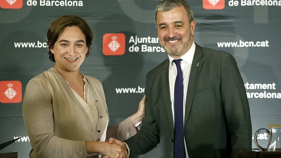 Ada Colau y Jaume Collboni Ada Colau y Jaume Collboni