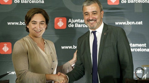 Ada Colau y Jaume Collboni