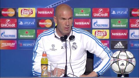 Zinedine Zidane, en rueda de prensa