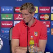 Fernando Torres en la rueda de prensa previa a la final