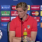 Fernando Torres en la rueda de prensa previa a la final Fernando Torres en la rueda de prensa previa a la final