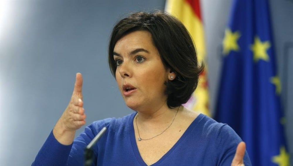 La vicepresidenta del Gobierno en funciones, Soraya Sáenz de Santamaría