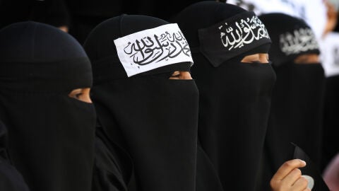 Varias mujeres con niqab (Archivo)