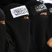 Varias mujeres con niqab (Archivo)