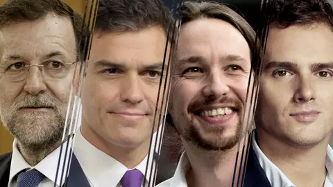 Rajoy, Sánchez, Iglesias y Rivera Rajoy, Sánchez, Iglesias y Rivera