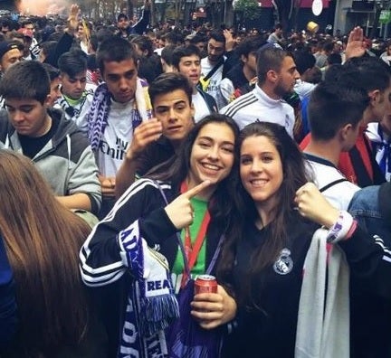 La portera del Atlético Féminas festejó la Undécima en Cibeles La portera del Atlético Féminas festejó la Undécima en Cibeles