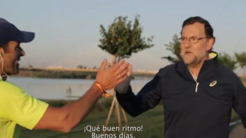 Rajoy en su v&iacute;deo 'Caminando R&aacute;pido'