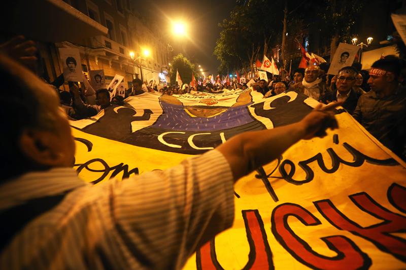 Multitudinaria marcha en Perú contra la candidatura de Keiko Fujimori Multitudinaria marcha en Perú contra la candidatura de Keiko Fujimori