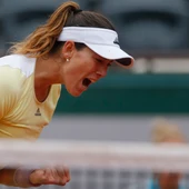 Garbiñe Muguruza celebra su última victoria en Roland Garros Garbiñe Muguruza celebra su última victoria en Roland Garros