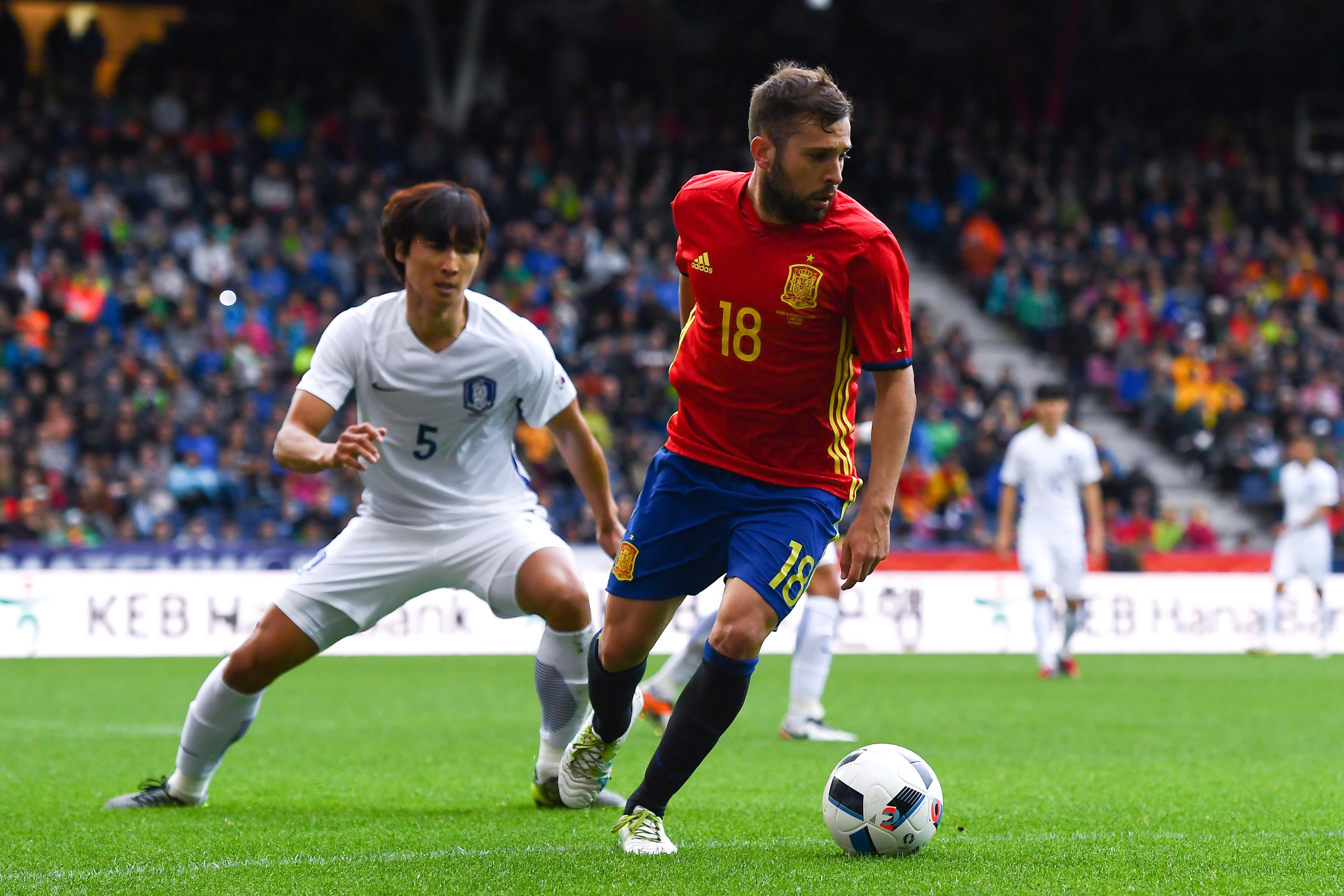 Jordi Alba: "Venimos con la misma ilusión pero con mentalidad diferente a la de Brasil" Jordi Alba: "Venimos con la misma ilusión pero con mentalidad diferente a la de Brasil"