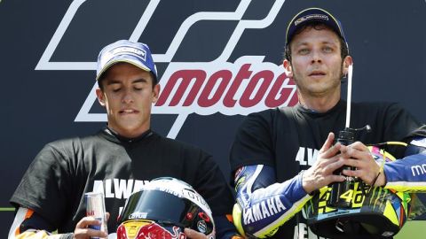 M&aacute;rquez y Rossi tras el GP de Catalu&ntilde;a
