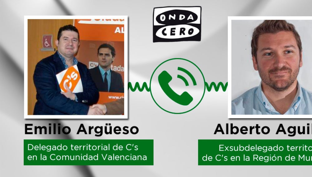 Conversación del delegado territorial de Ciudadanos, Emilio Argüeso con Alberto Aguilar. 
