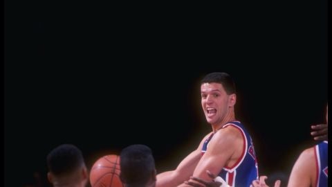 Drazen Petrovic, durante un partido con los Nets Drazen Petrovic, durante un partido con los Nets