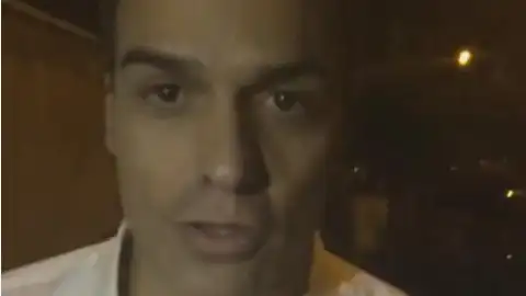 Captura de pantalla del vídeo de Pedro Sánchez Captura de pantalla del vídeo de Pedro Sánchez