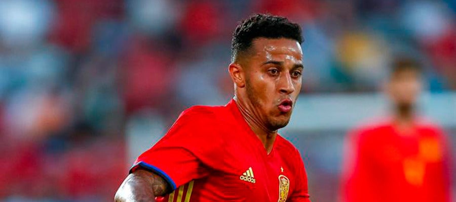 Thiago Alcántara durante un partido Thiago Alcántara durante un partido