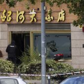 Fachada del restaurante chino donde se atrincheró el policía en Alcobendas
