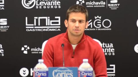 Mareny&agrave;, en la sala de prensa de Castalia