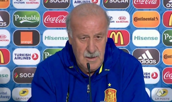Vicente del Bosque: "Creo que los que pitan a Piqué no van a cambiar por el gol" Vicente del Bosque: "Creo que los que pitan a Piqué no van a cambiar por el gol"