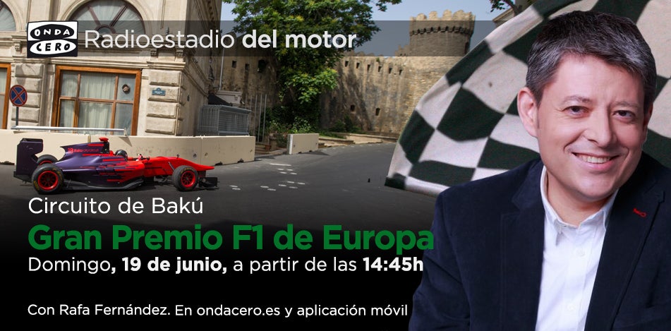 Escucha en directo el GP de Europa de F1 en Radioestadio del Motor a través de Ondacero.es y aplicación móvil Escucha en directo el GP de Europa de F1 en Radioestadio del Motor a través de Ondacero.es y aplicación móvil