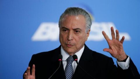 El presidente interino de Brasil, Michel Temer.