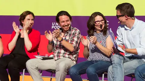 Ada Colau, Pablo Iglesias, Mónica Oltra e Íñigo Errejón Ada Colau, Pablo Iglesias, Mónica Oltra e Íñigo Errejón