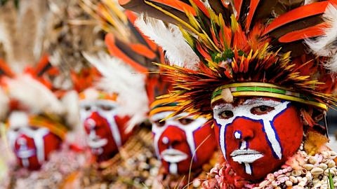 Una de las 1.000 culturas tribales distintas de Papua