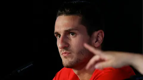 Koke, en rueda de prensa Koke, en rueda de prensa