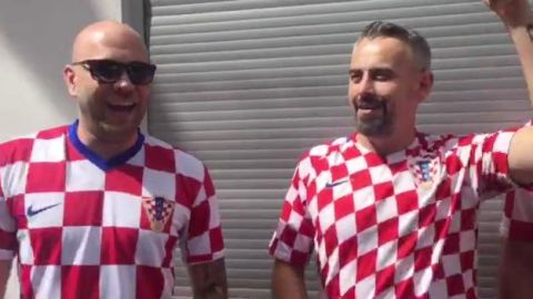 Aficionados de la selecci&oacute;n croata