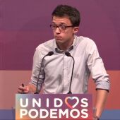 Frame 3.640793 de: Iñigo Errejón reconoce que "no son unos buenos resultados para Unidos Podemos"