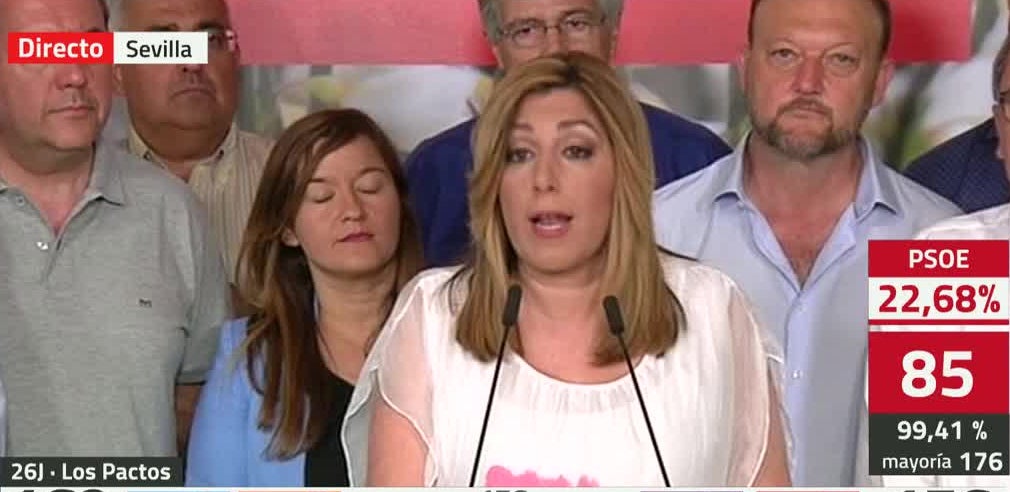 Susana Díaz: "Por tercera vez, hemos frenado al populismo en España" Susana Díaz: "Por tercera vez, hemos frenado al populismo en España"