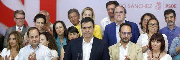Pedro Sánchez: "No estoy satisfecho, pero somos la primera fuerza de izquierda"