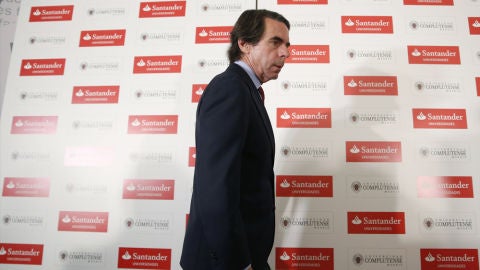 Jos&eacute; Mar&iacute;a Aznar en un curso de verano