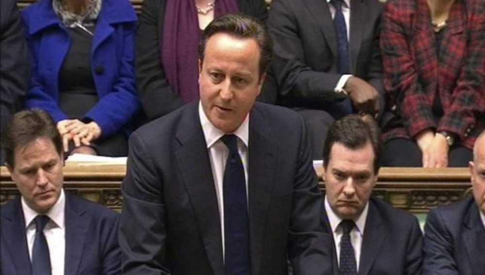 David Cameron en el Parlamento británico