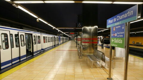 Una estaci&oacute;n de la l&iacute;nea 1 del Metro de Madrid