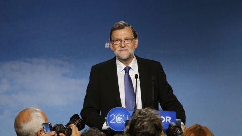 Mariano Rajoy en rueda de prensa