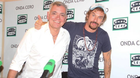 Macaco durante una entrevista con Juan Ram&oacute;n Lucas en M&aacute;s de uno
