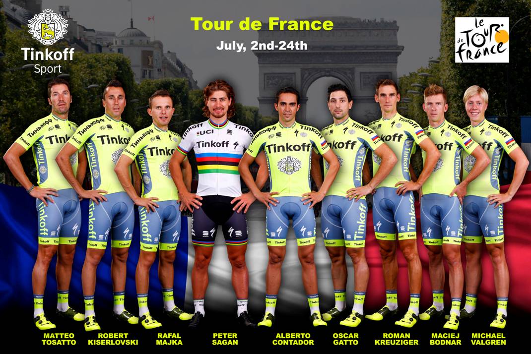 El Tinkoff presenta su equipo para el Tour de Francia con Contador a la cabeza El Tinkoff presenta su equipo para el Tour de Francia con Contador a la cabeza