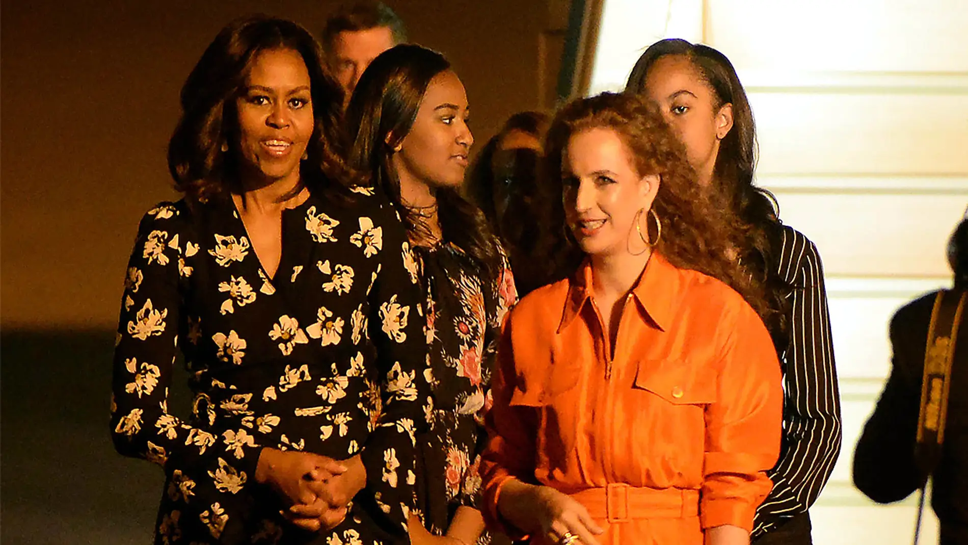 Michelle Obama junto a la princesa Lailla Salma de Marruecos
