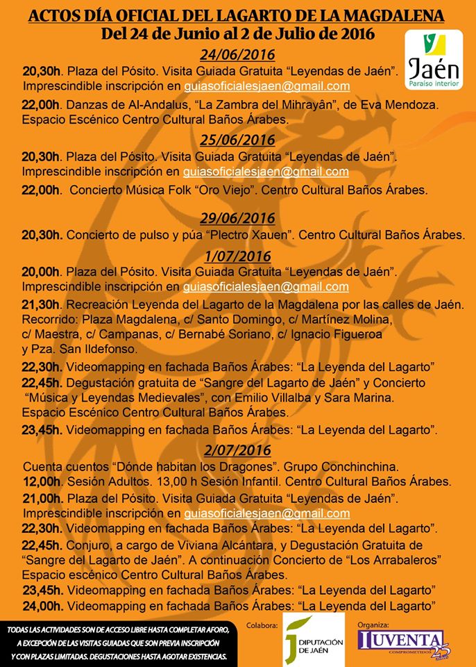 Jaén en la Onda con Nicolás Hidalgo 28/06/2016 Día del Lagarto Jaén en la Onda con Nicolás Hidalgo 28/06/2016 Día del Lagarto
