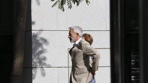 El actor Imanol Arias, a su llegada a la Audiencia Nacional